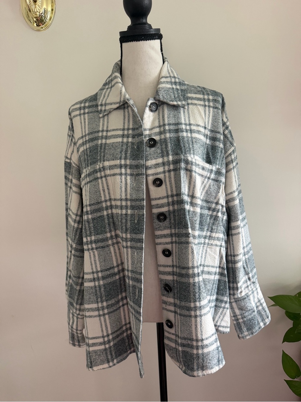 French Connection Flannel Shacket - Picture 2 of 12